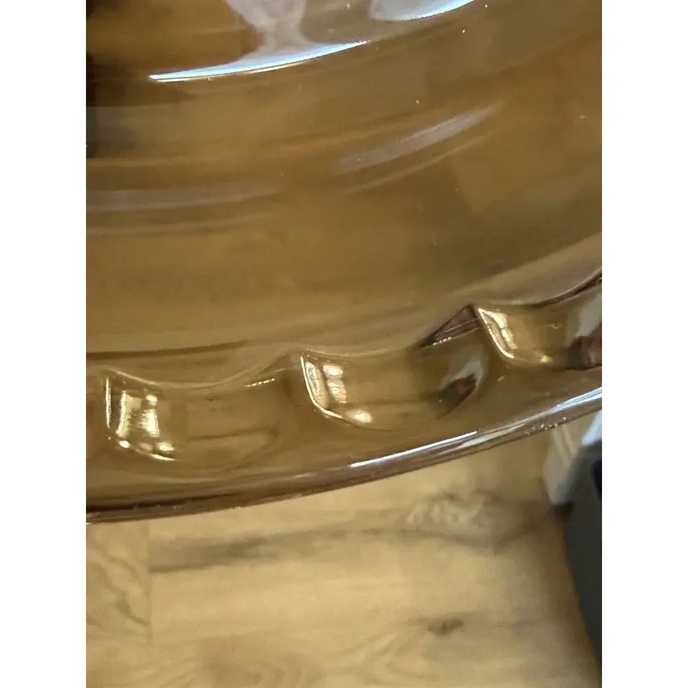 Vintage Pyrex #229 Amber Brown Glass Pie Plate 9
